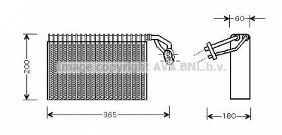 AVA QUALITY COOLING msv317 -  Испаритель, кондиционер